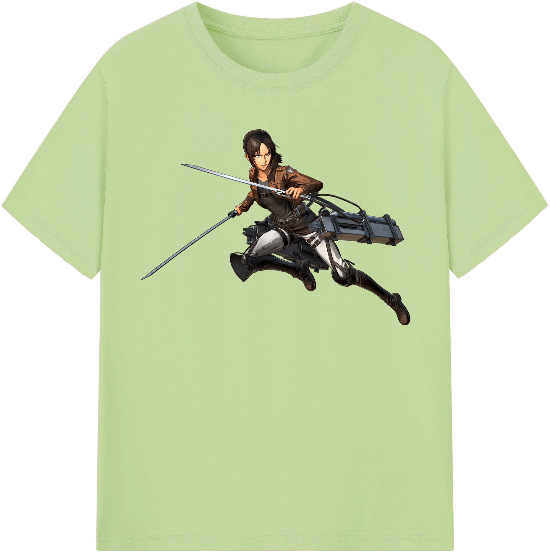 （画像用） 進撃の巨人 Attack on Titan 綿100％半袖Tシャツ（フロントプリント）